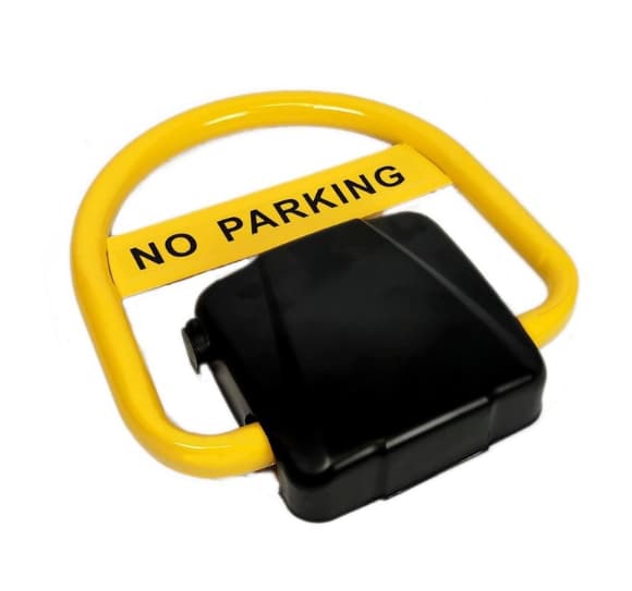 Fotografie produs: Blocator Parcare Automat - Telecomanda, Alarma, Baterie Reincarcabila, Capacitate 2 Tone, Functie de Auto-Blocare, Control de la Distanta - Galben