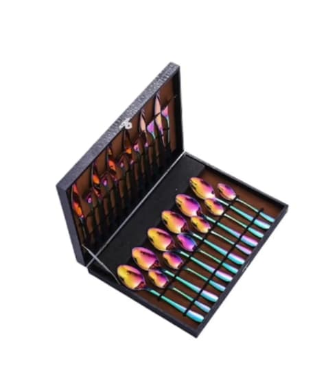 Set 24 tacâmuri Luxury, Multicolor 24 piese