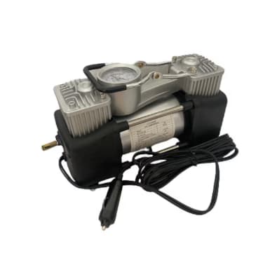 Fotografie produs: Compresor auto 2 cilindri, 13.8 V, 85 l/min cu manometru, Metalic