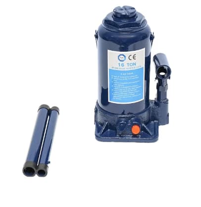 Fotografie produs: Cric hidraulic tip piston 32 tone cu supapa 250mm Y786 - Albastru