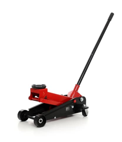 Fotografie produs: Cric hidraulic tip crocodil, cu actionare manuala si ridicare rapida, pentru garda joasa si sasiu scurt, 2 tone - Rosu