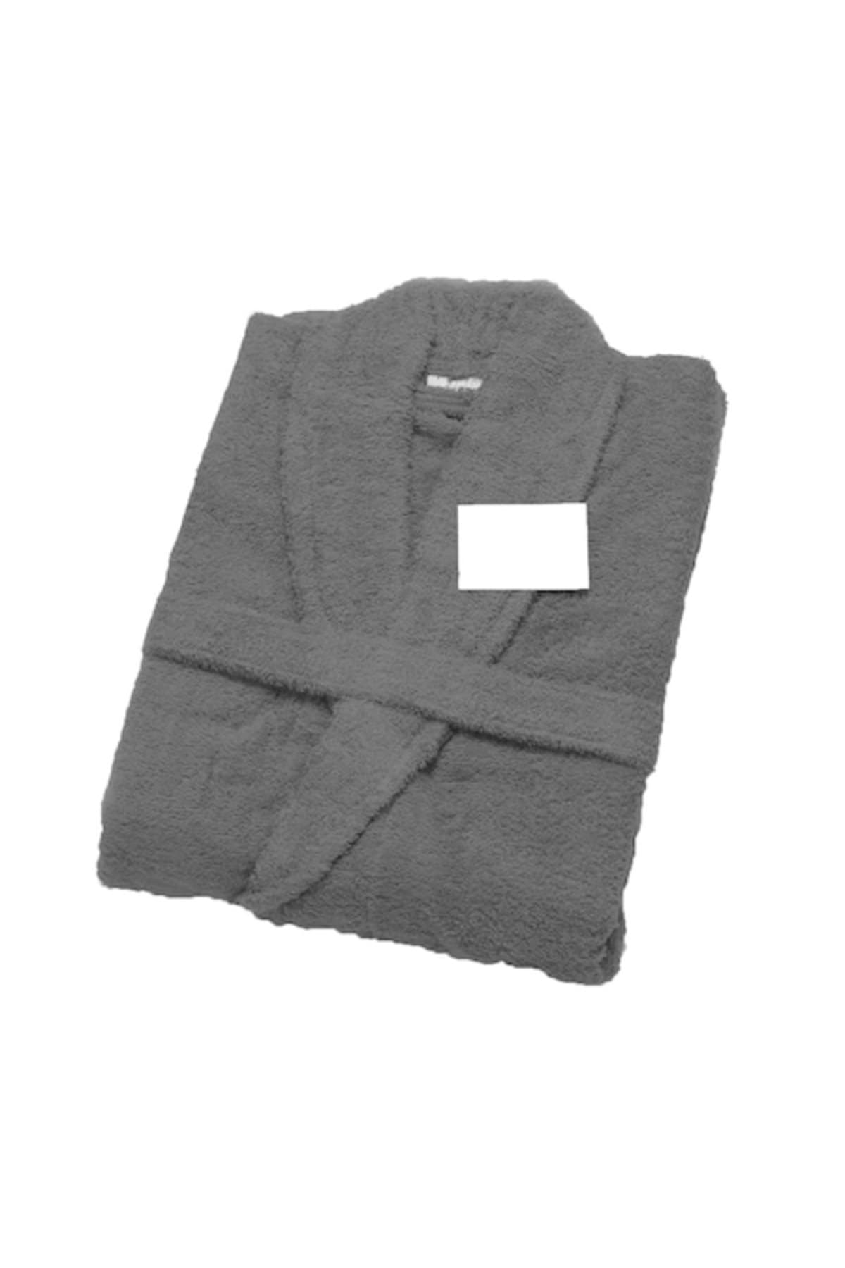 Fotografie produs: Halat de baie, 100% bumbac, 500 g/m², Valentini Bianco, gri, XXL