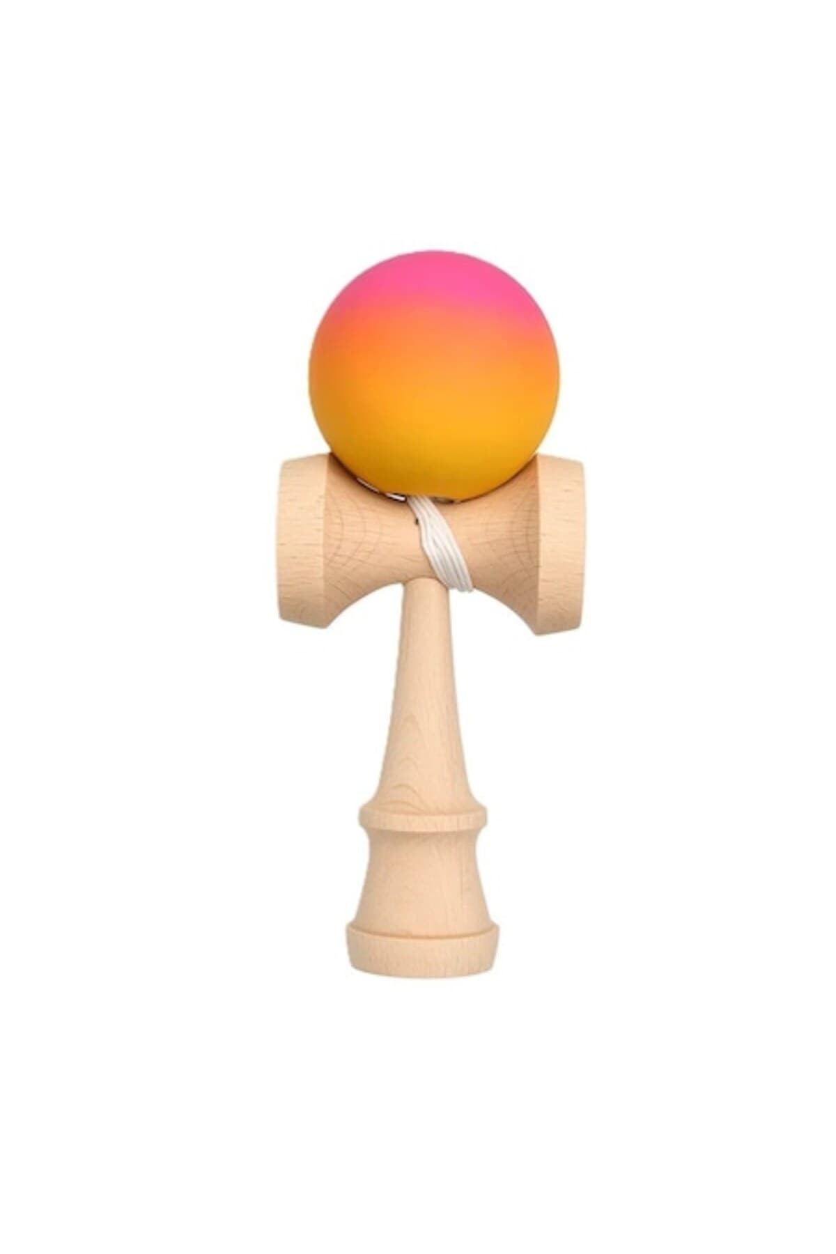 Fotografie produs: Jucarie interactiva Kendama, Flippy, din lemn, model gradient, multicolor, 18 cm
