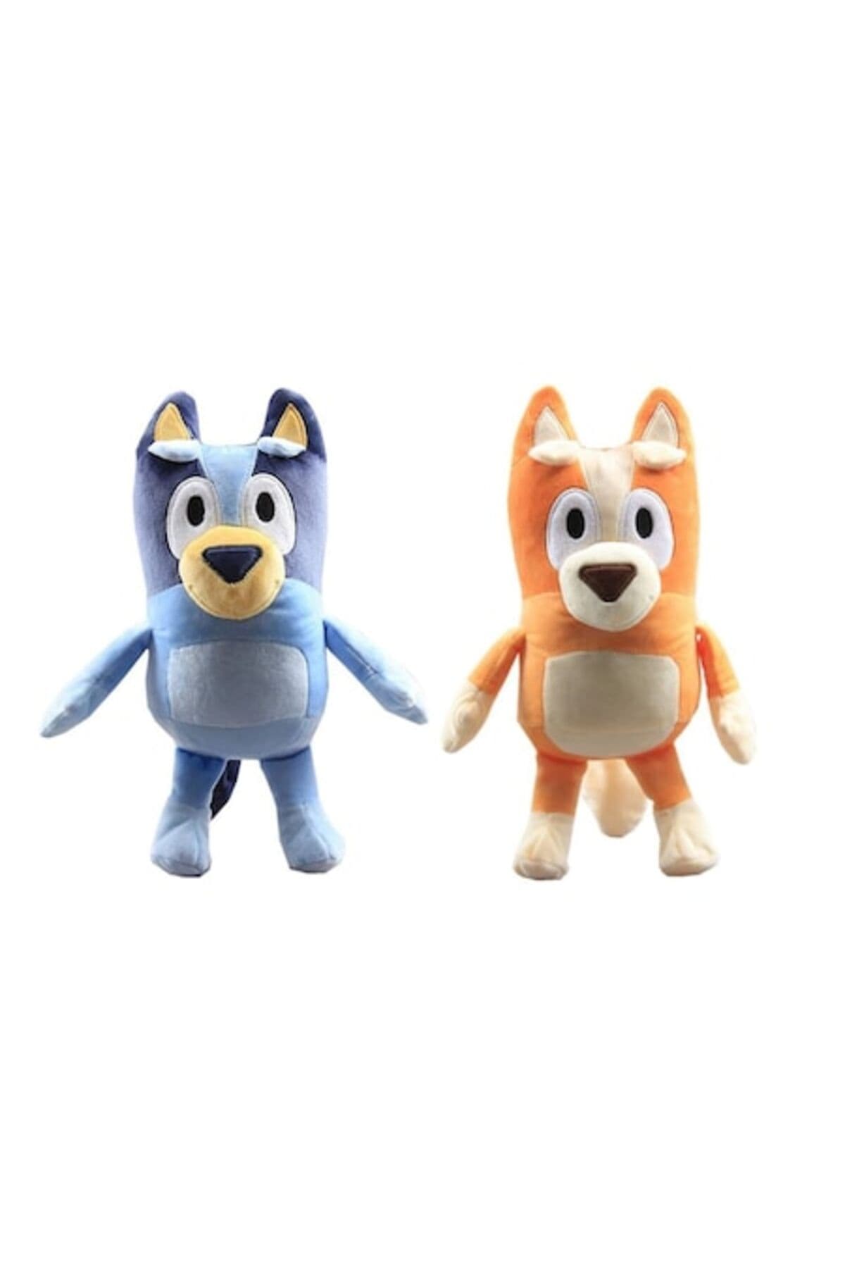 Pachet promotional: Set de jucarii de plus cu Bluey si Bingo - 2 figurine, 28 cm + jucarie moale si pufoasa