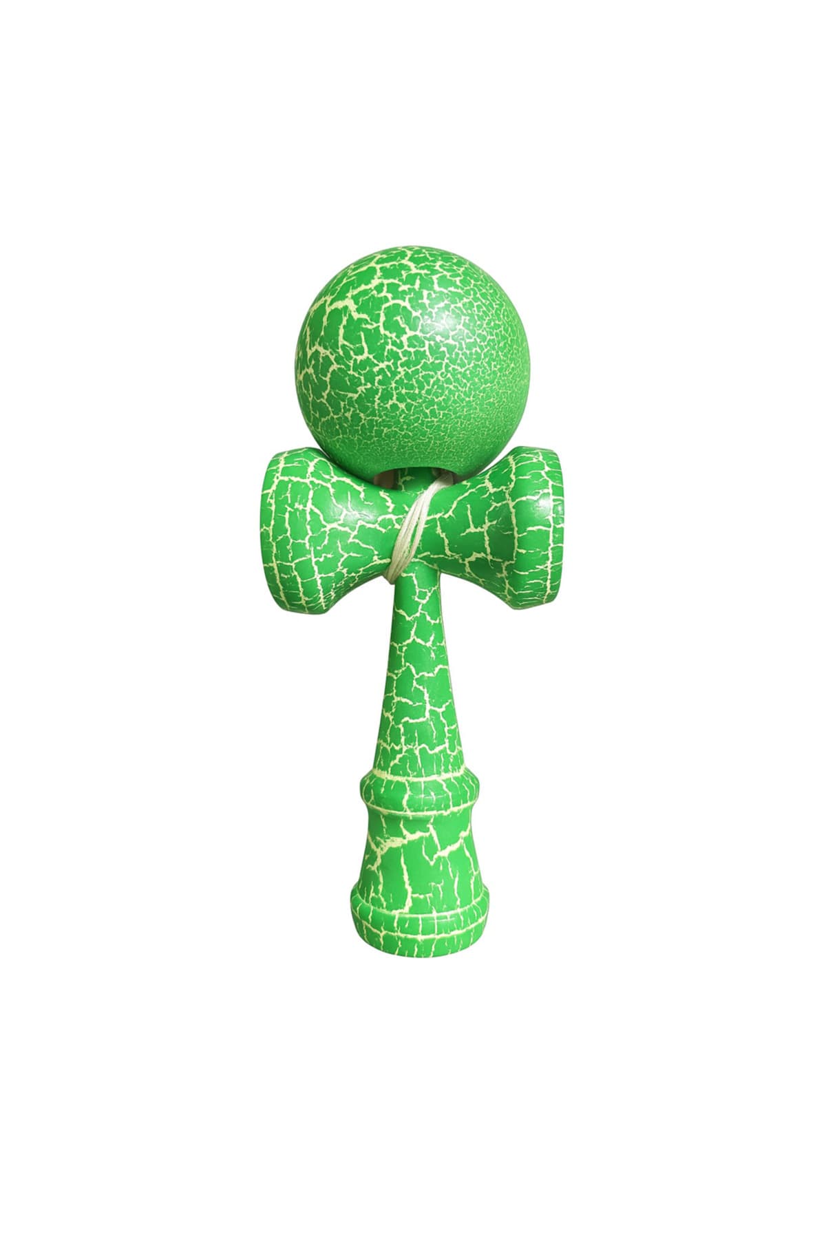 Fotografie produs: Kendama profesionala din lemn, design crackle, verde, 18x7cm