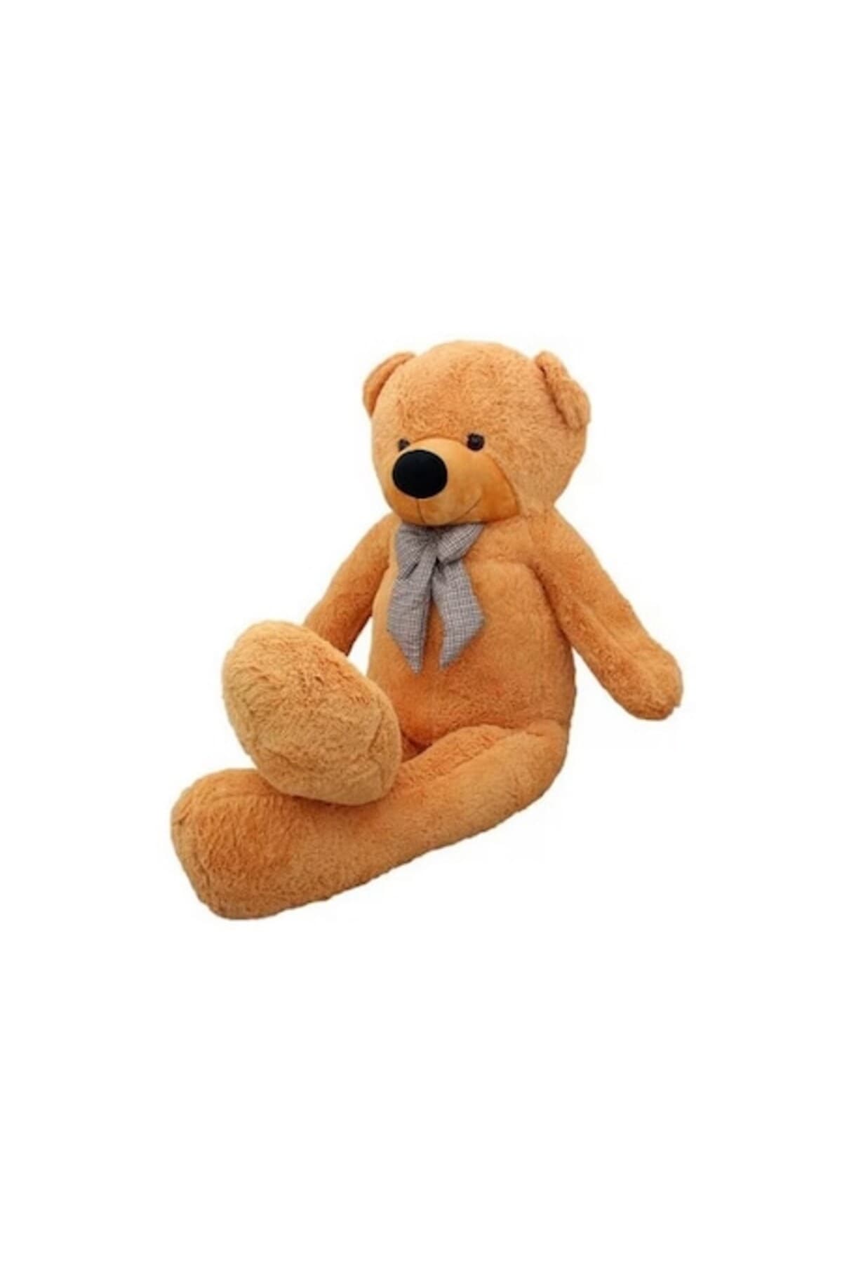 Fotografie produs: Ursulet de plus gigant crem cu funda, 120-130 cm