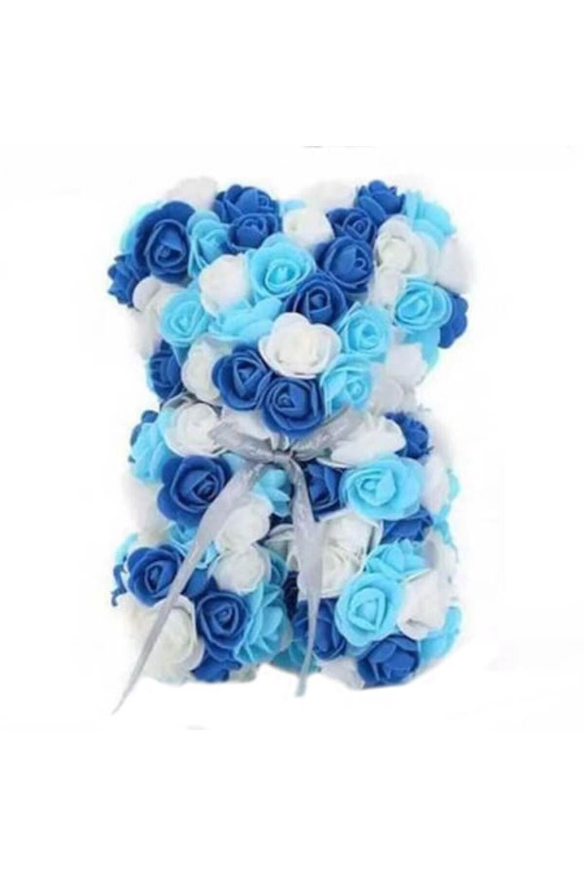 Fotografie produs: Ursulet de plus floral triplu colorat