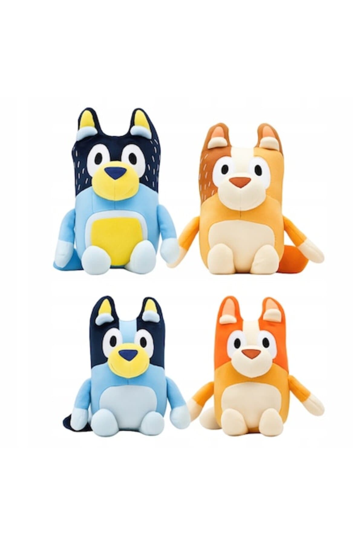 Fotografie produs: Set de 4 jucarii de plus Bluey, Bluey + Bingo + Chilli + Bandit