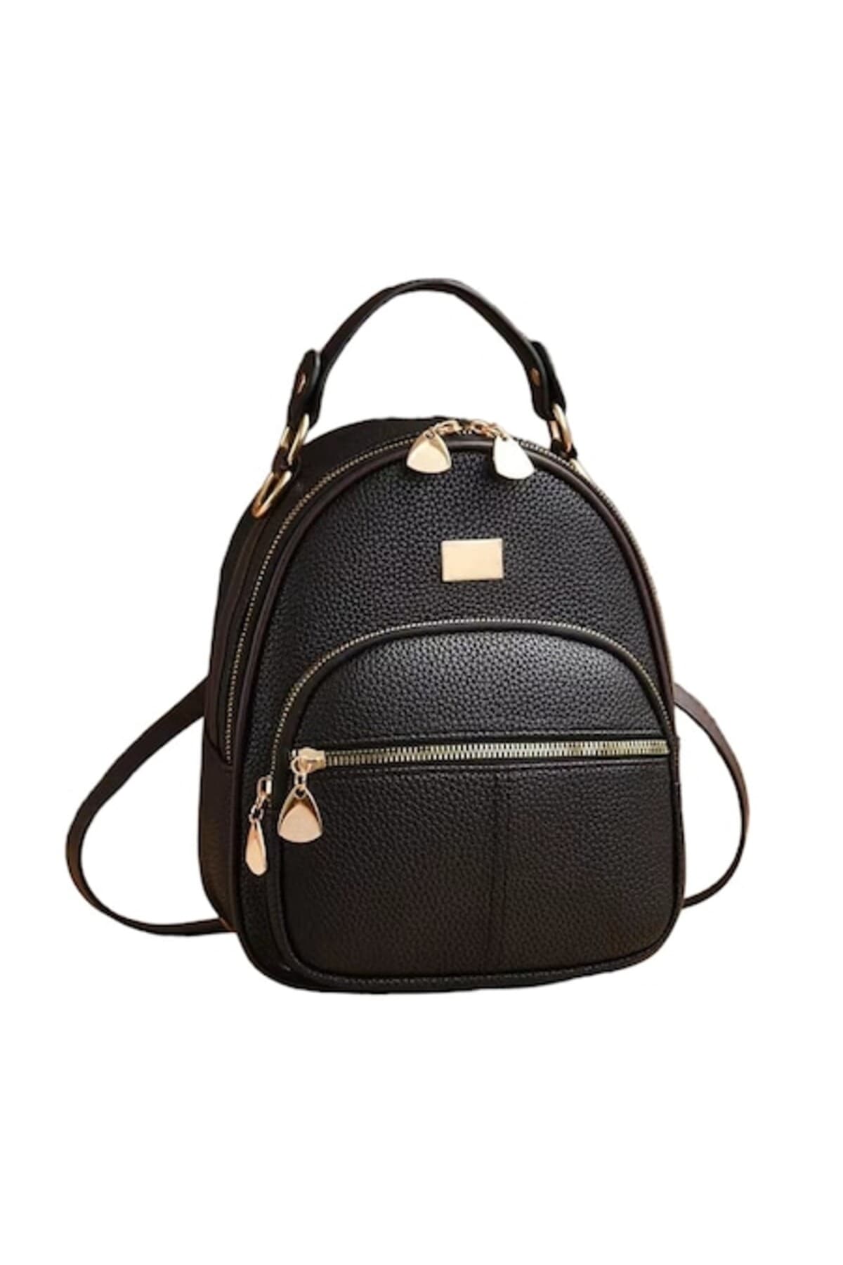 Fotografie produs: Rucsac de dama din piele ecologica neagra ACRD358