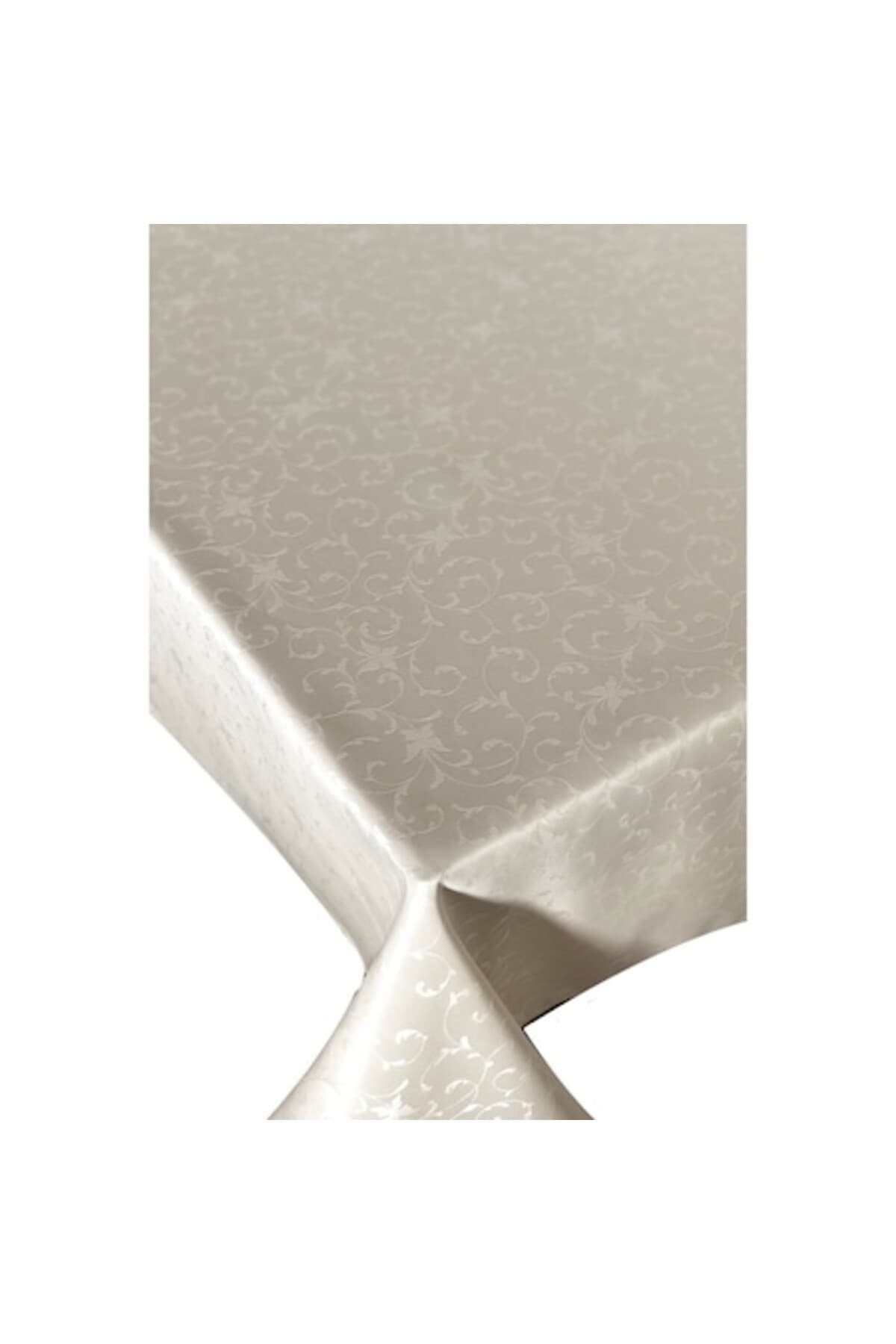 Fotografie produs: Fata de masa din teflon, crem floral, impermeabila, 120 x 155 cm