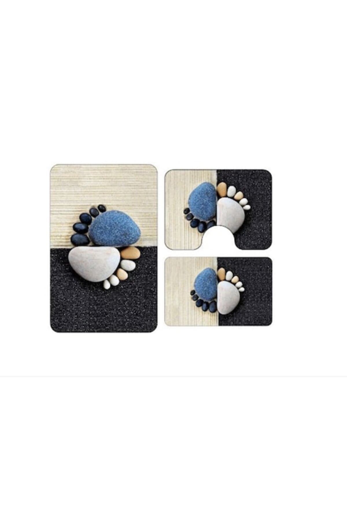 Fotografie produs: Set de 3 covorase de baie antiderapante multicolore