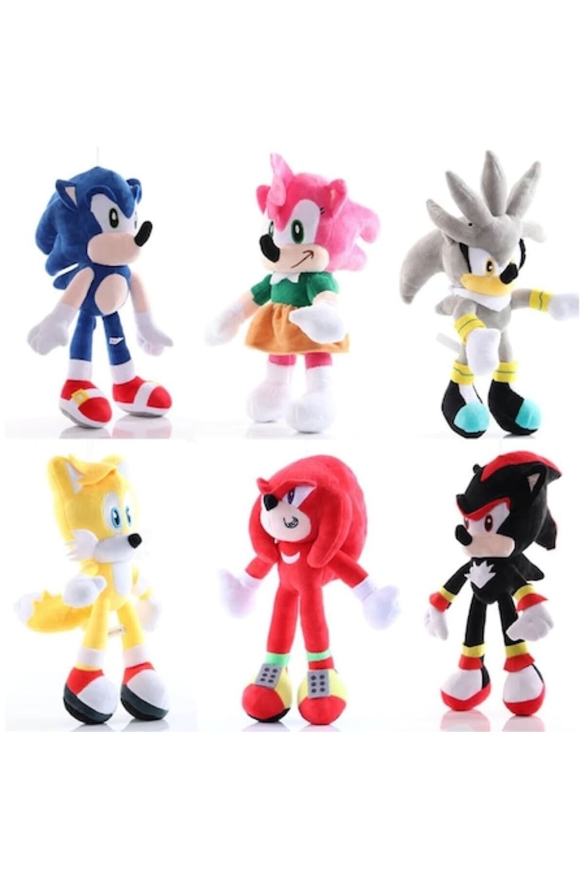 Fotografie produs: Set de 6 mascote de plus - Sonic Ariciul si Prietenii