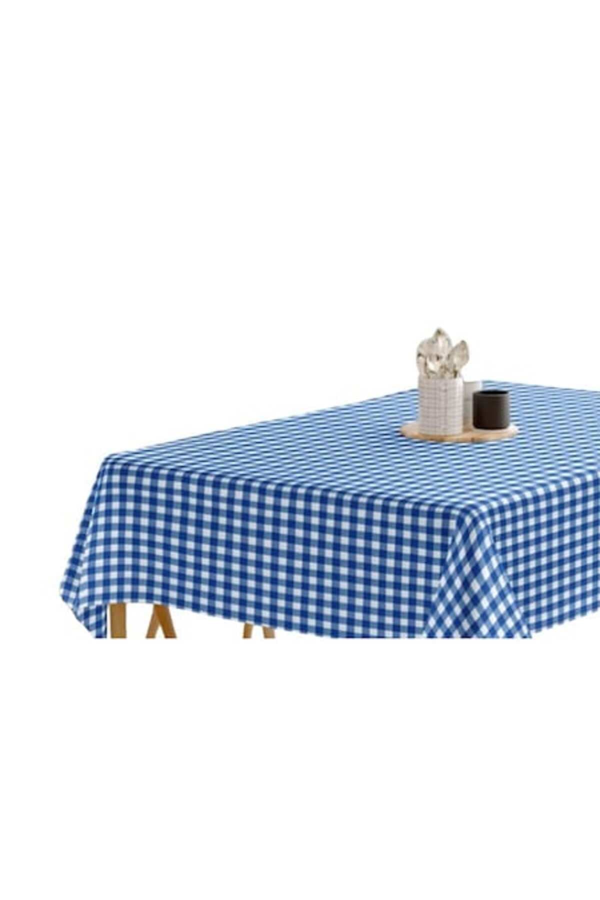 Fotografie produs: Fata de masa cu model geometric, 160 x 160 cm, albastra - Concept E Efrall