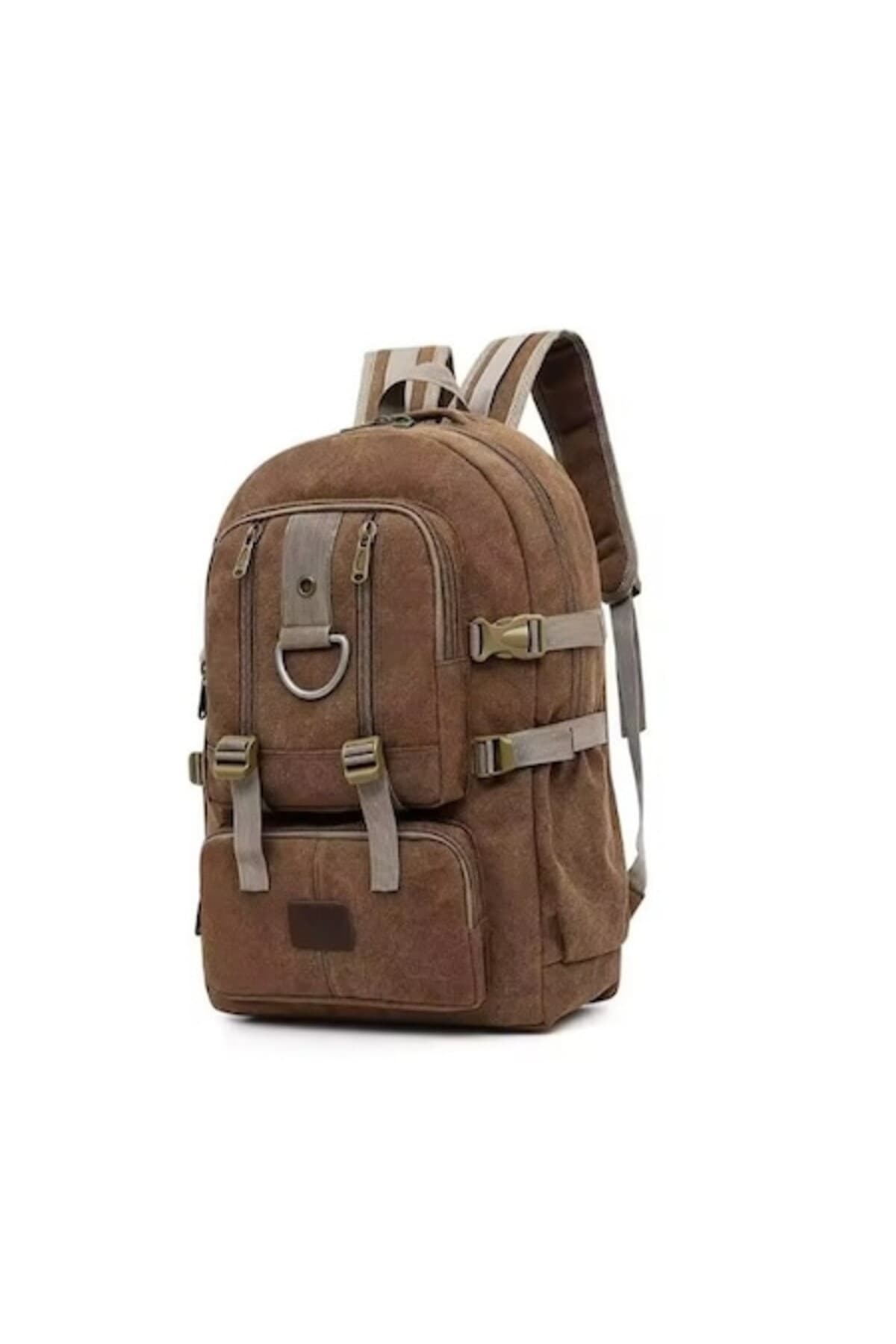 Fotografie produs: Rucsac drumetie, voiaj 3 compartimente, material textil, 45 l, 53 x 35 x 23 cm maro