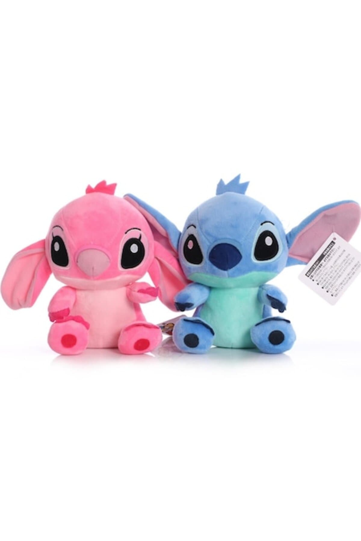 Fotografie produs: Set de 2 jucarii de plus MANDU Stitch si Angel, 20 cm, moi, sigure