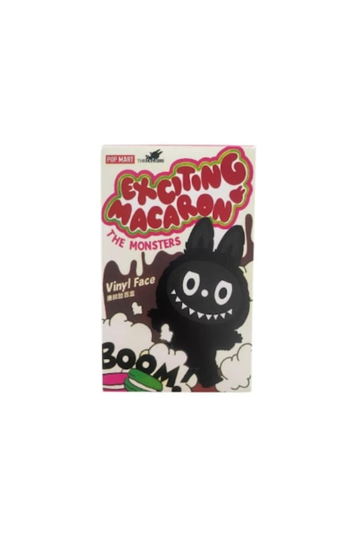 Jucarie de plus Labubu Macaron, 17 cm, Negru, Editie Speciala