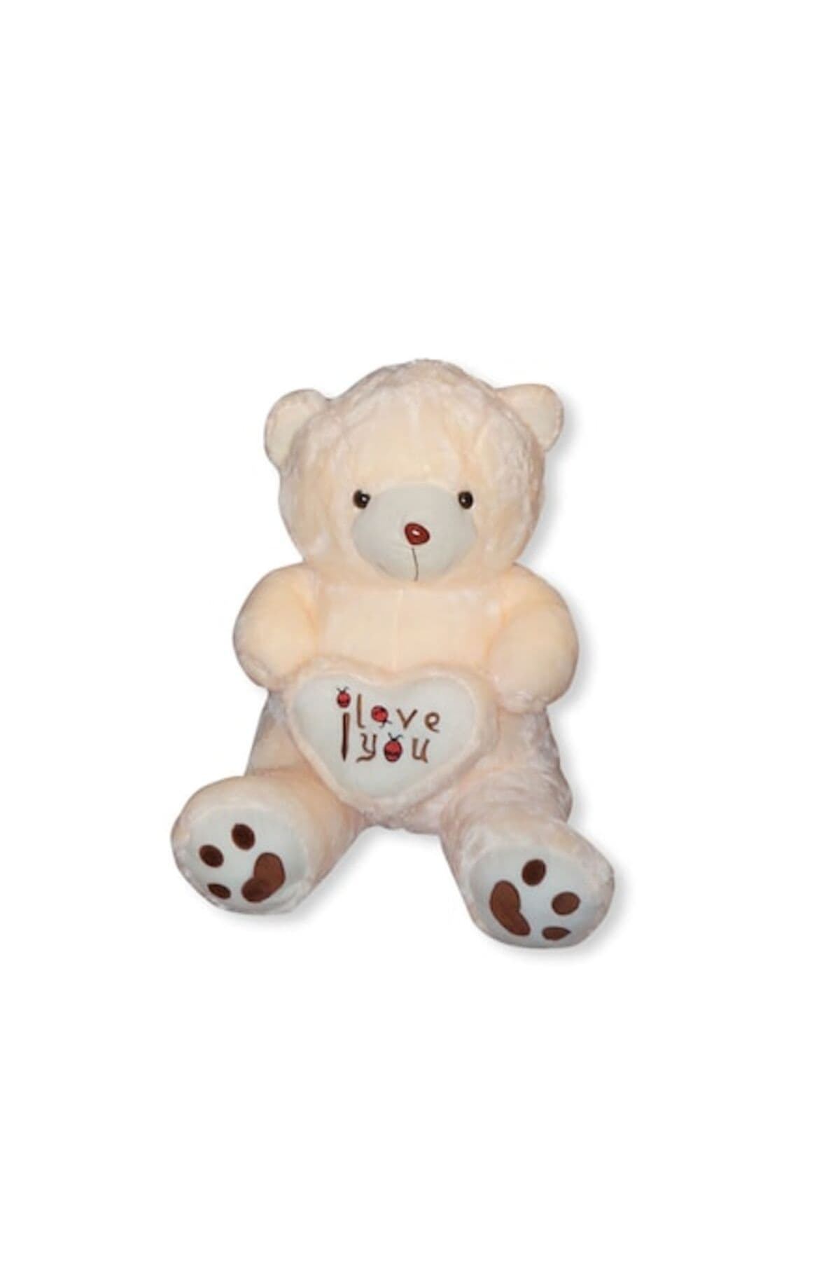 Fotografie produs: Ursulet de plus cu inima Te iubesc, 90 cm, crem