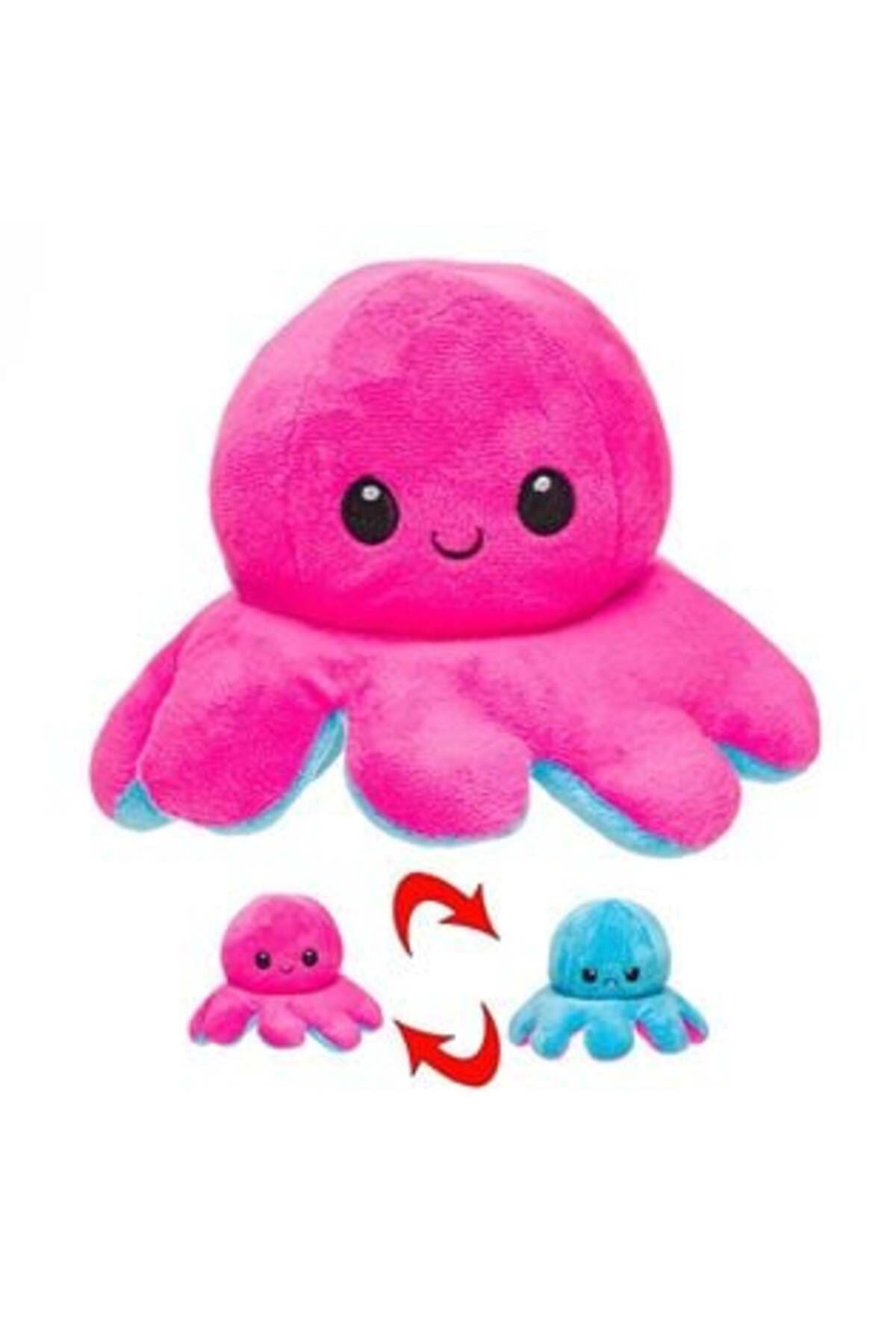 Caracatita de Plus Fucsia Bleu Fericit Suparat 14cm