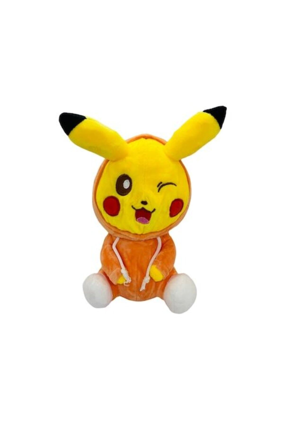 Jucarie de plus Pokemon Pikachu 25 cm, portocaliu