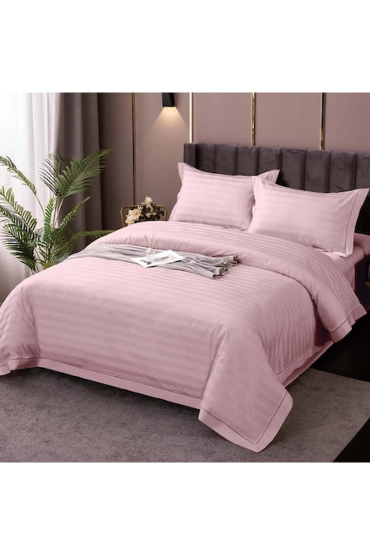 Fotografie produs: Set de lenjerie de pat dublu Damasco din policombota