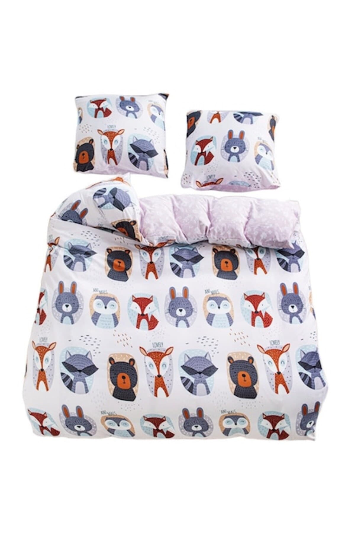 Fotografie produs: Set de lenjerie de pat 140x200 pentru copii din satin de bumbac de la GierekHoff