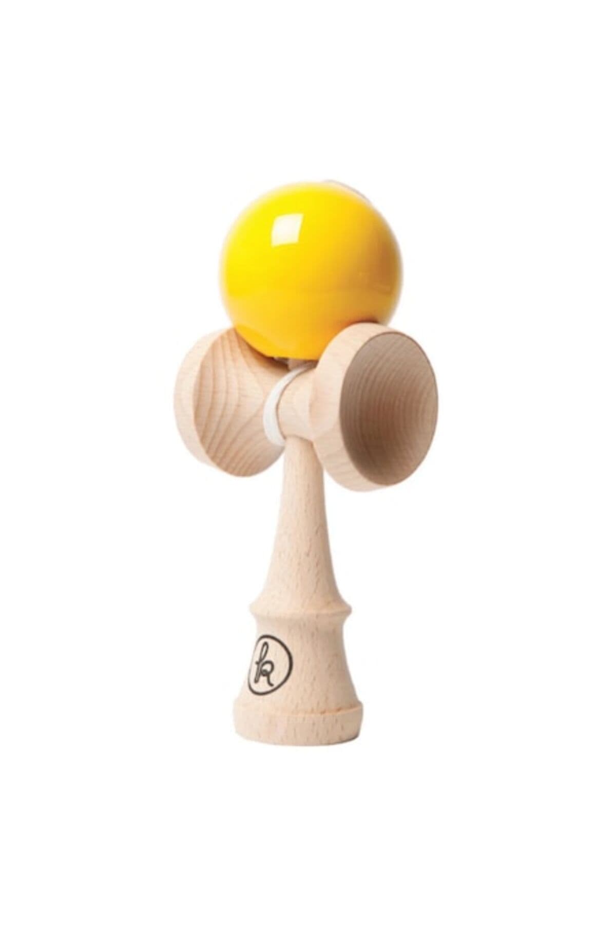 Fotografie produs: Kendama Record Galbena, Base cup, 18, 5 cm , cupe mari + set ata cadou