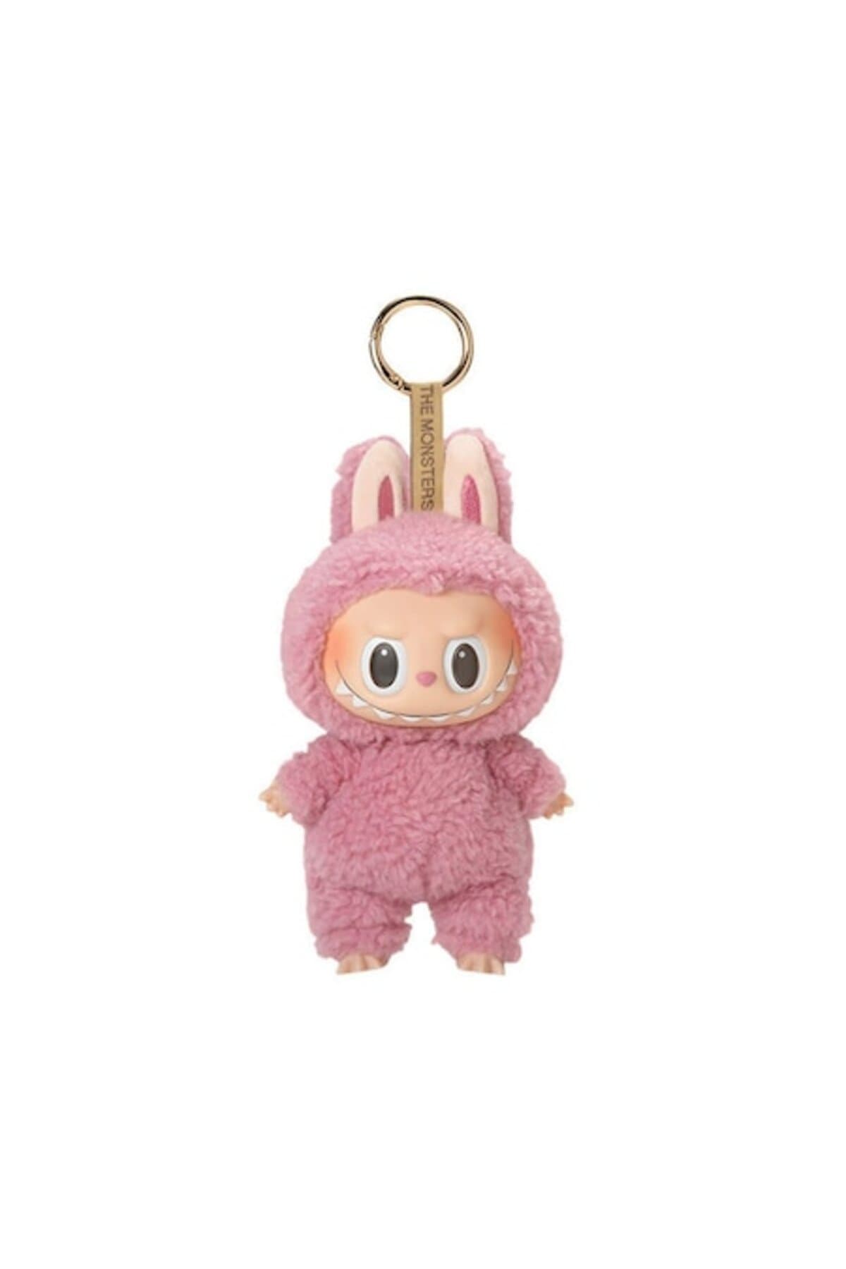 Fotografie produs: Jucarie de plus Labubu, breloc cu pandantiv, prima generatie, lici, 17 cm, roz