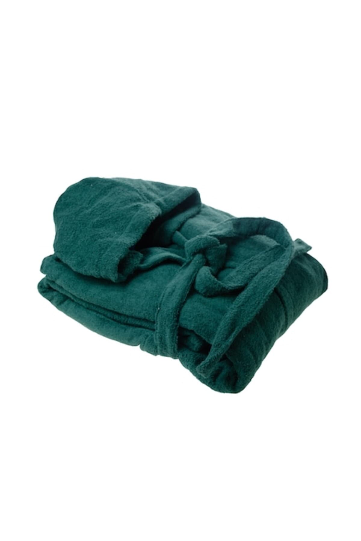 Fotografie produs: Halat de baie cu gluga, Decona, 400 g/m², Verde inchis, M