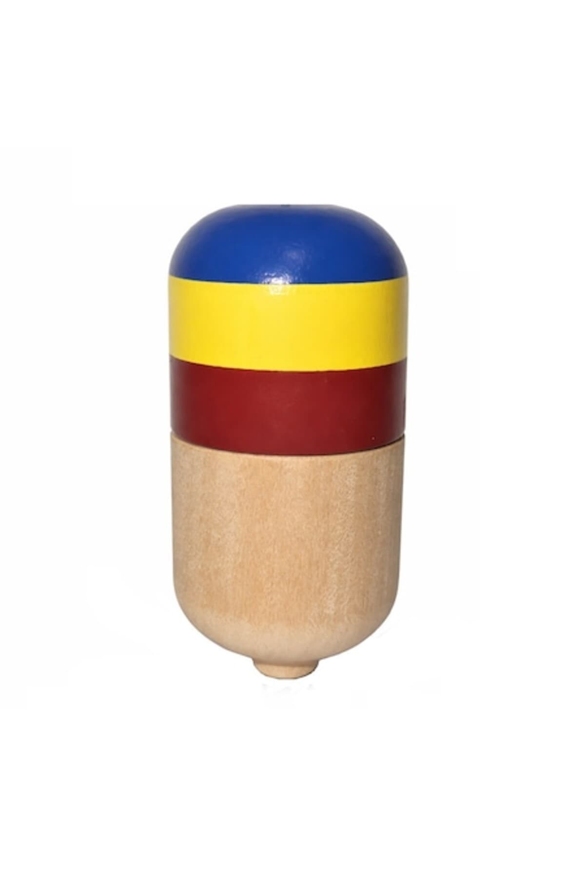 Kendama Pill Model Bee, Lemn de Fag, Albastru / Galben / Grena