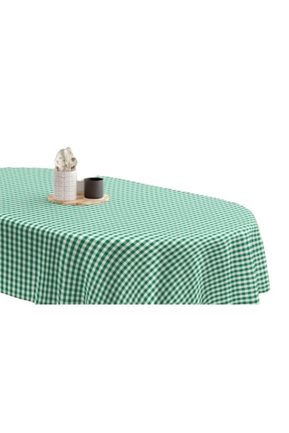 Fotografie produs: Fata de masa cu model geometric, 160 cm, verde - E EFRALL