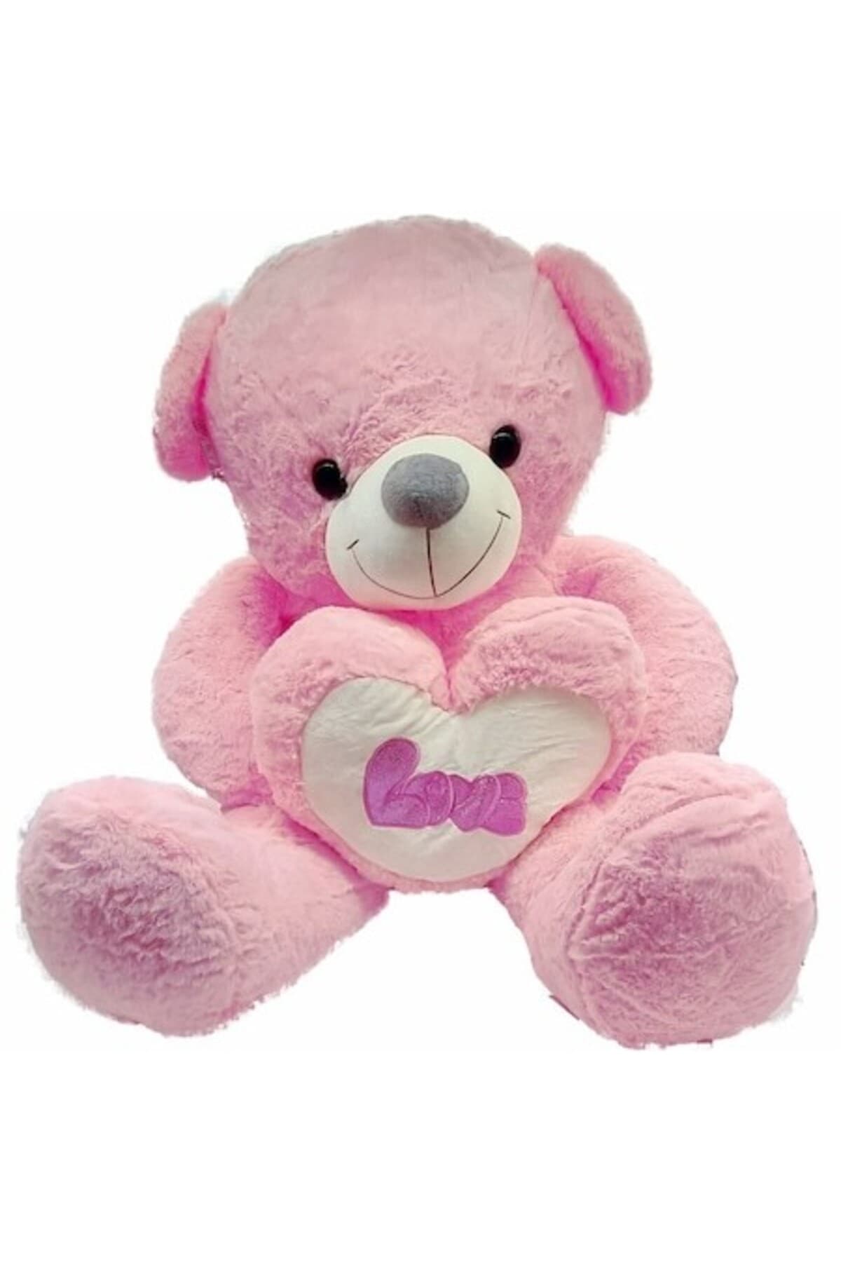 Fotografie produs: Jucarie de plus Ursulet 120CM roz cu inima
