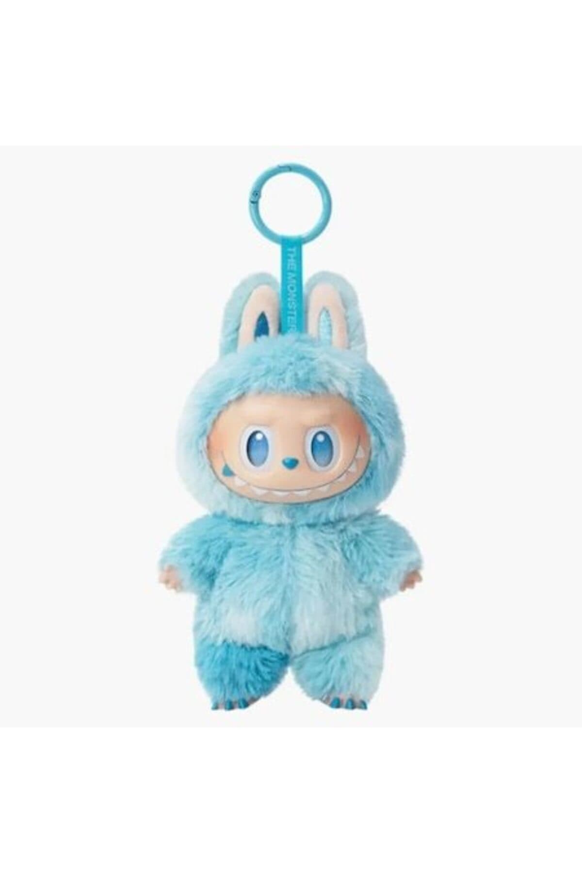 Pachet promo: Figurina Breloc, Labubu, Albastru, 20 cm + Set Plastilina Inteligenta, Magic Clay, 12