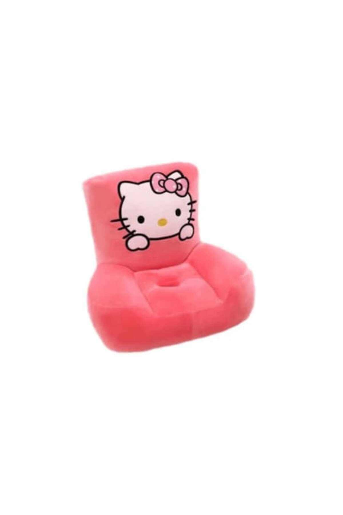 Fotografie produs: Fotoliu de plus Hello Kitty pentru copii, 50 cm, roz
