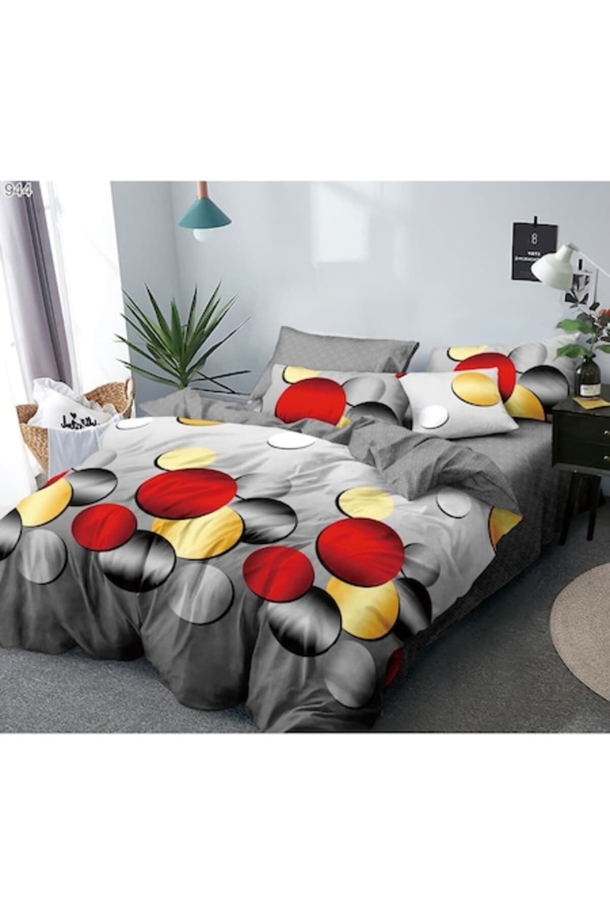 Fotografie produs: Set de lenjerie de pat dublu, 6 piese