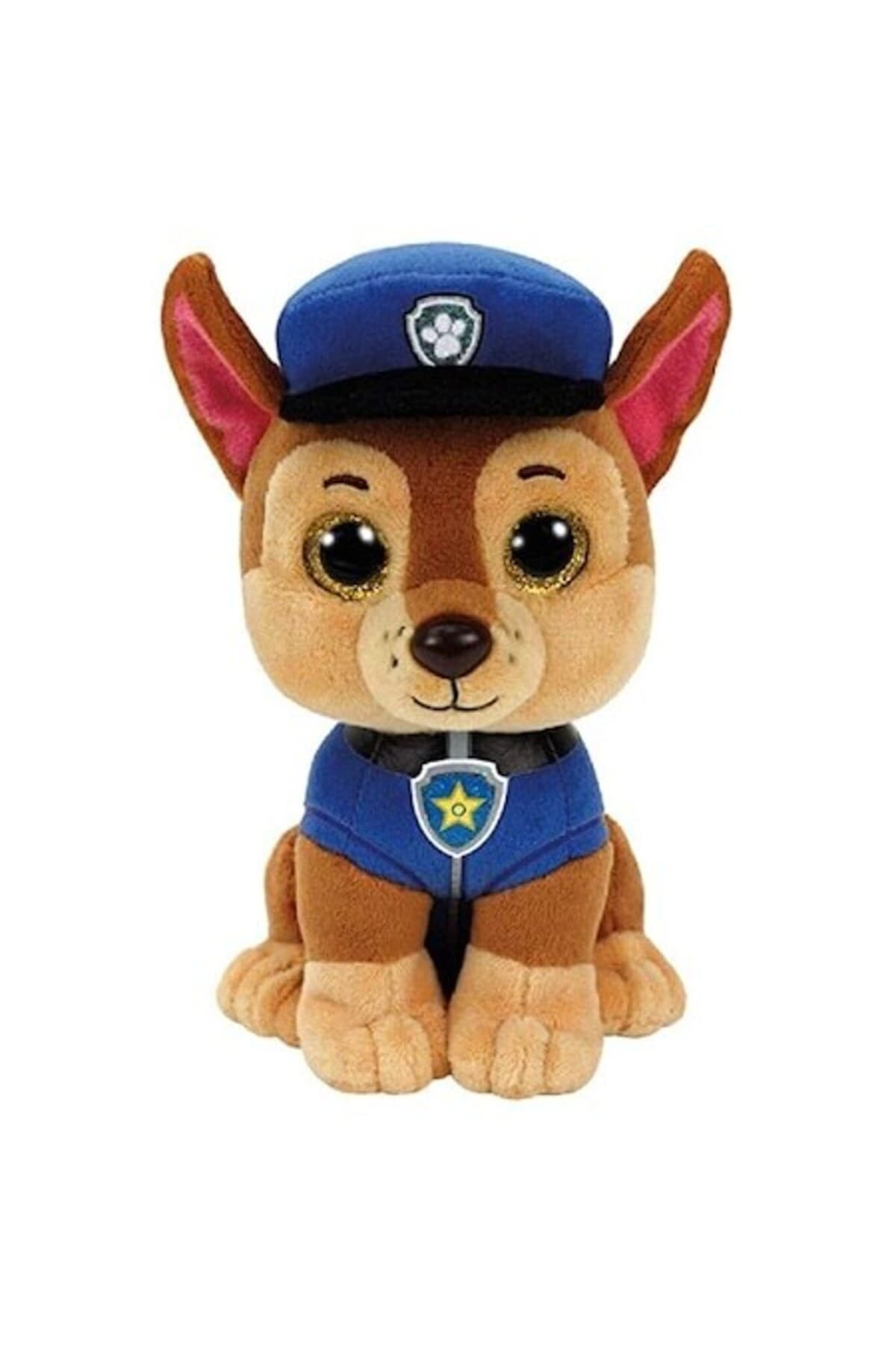 Fotografie produs: Jucarie de plus - Personajul Chase din Patrula Catelusilor, 30 cm