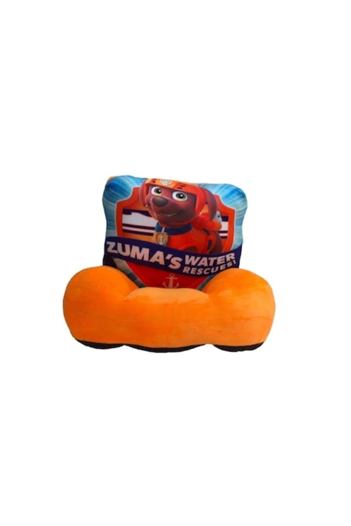 Fotografie produs: Fotoliu moale din plus pentru copii cu spatar 3D, Patrula Catelusilor Zuma, 50 cm, portocaliu
