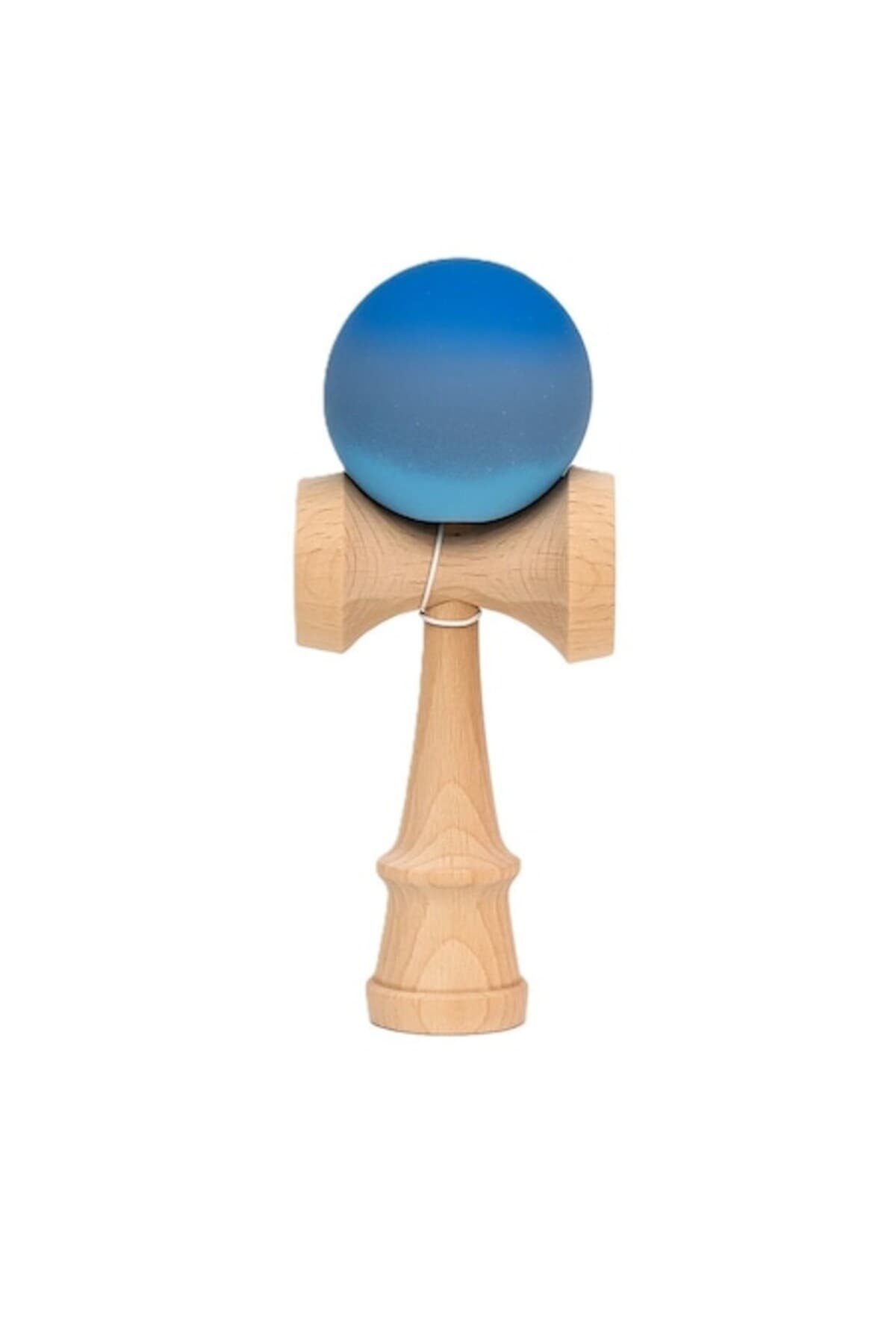 Fotografie produs: Jucarie interactiva Kendama Flippy, lemn, albastru/gri, 18 cm, dexteritate pentru copii si adulti
