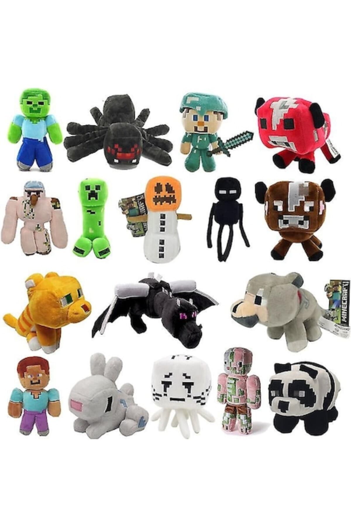 Fotografie produs: Set de 5 figurine de plus Minecraft VICTINY® 15 / 20 cm