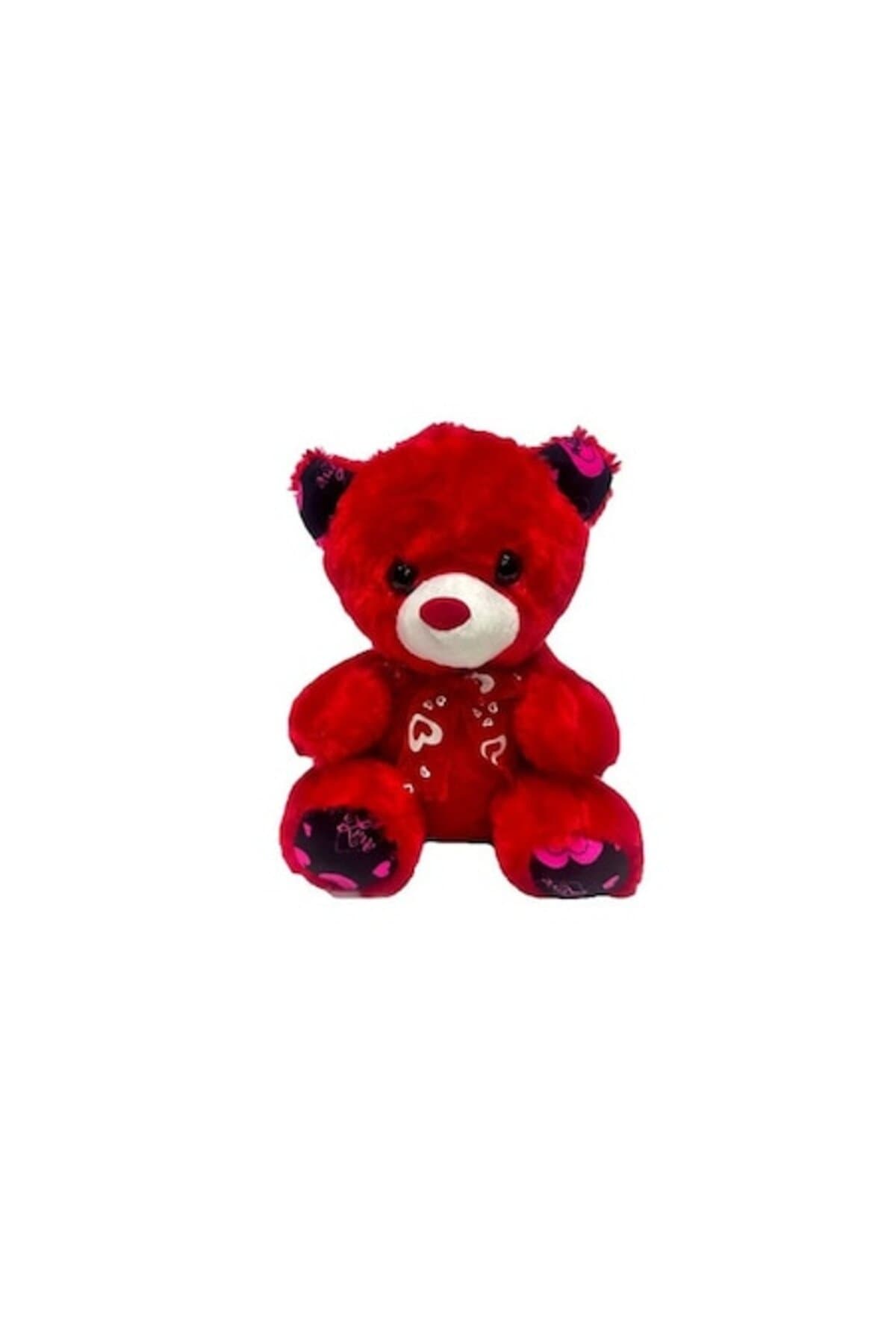 Fotografie produs: Ursulet de plus rosu cu funda, 55 cm