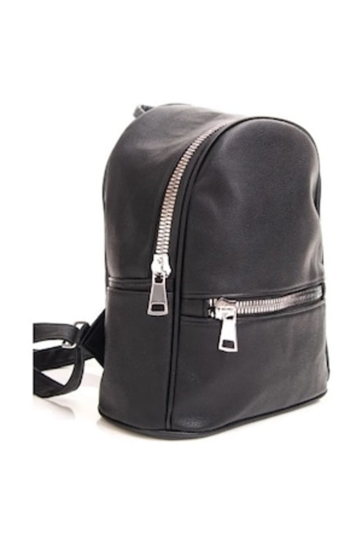 Fotografie produs: Rucsac de dama, piele, negru, 30 cm