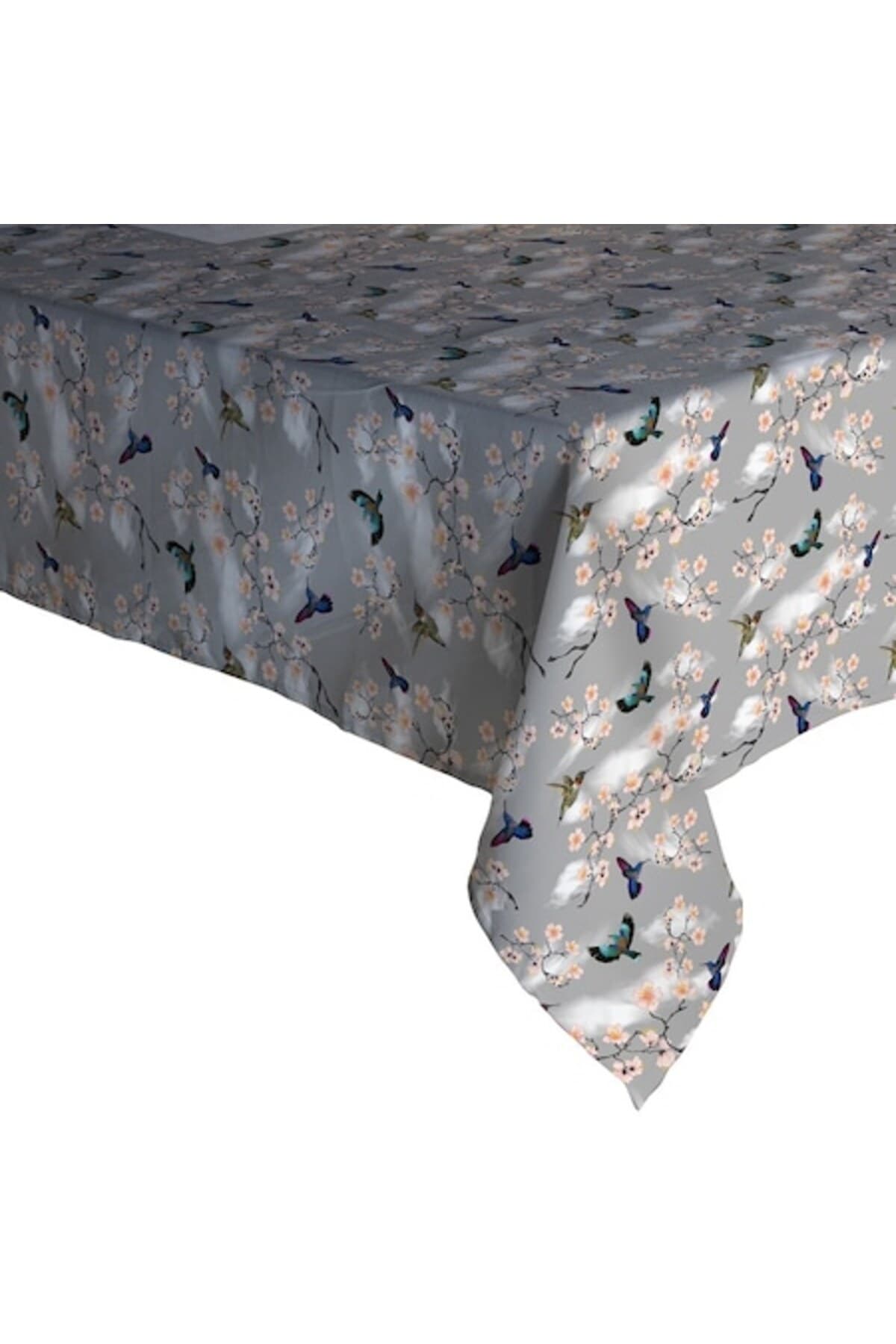 Fata De Masa Tip Musama, PVC 100%, 120x160 Cm, Model Floral Si Pasari Paradis