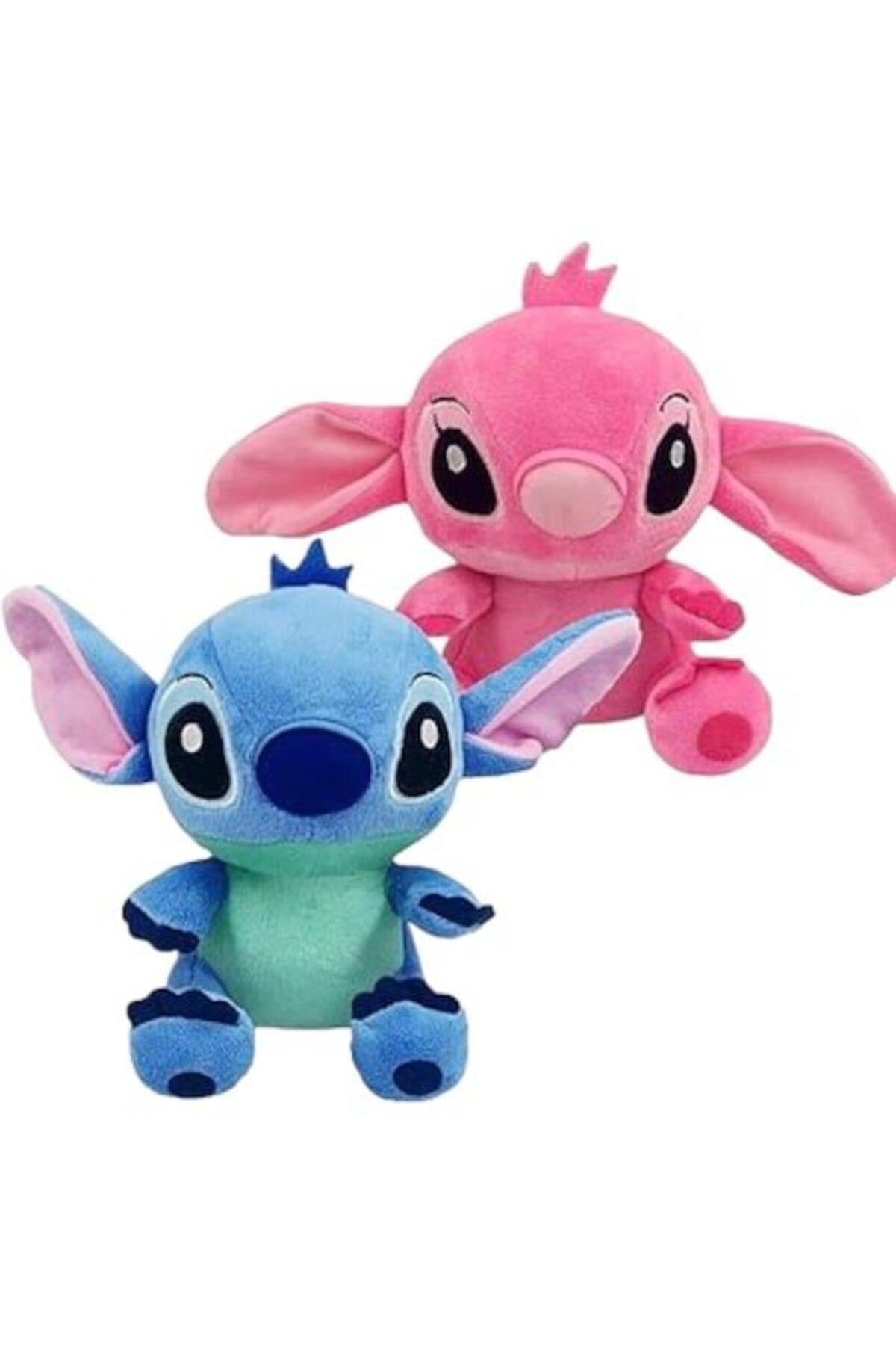 Fotografie produs: Set de 2 jucarii de plus, Lilo si Stitch, 28 cm, albastru/roz