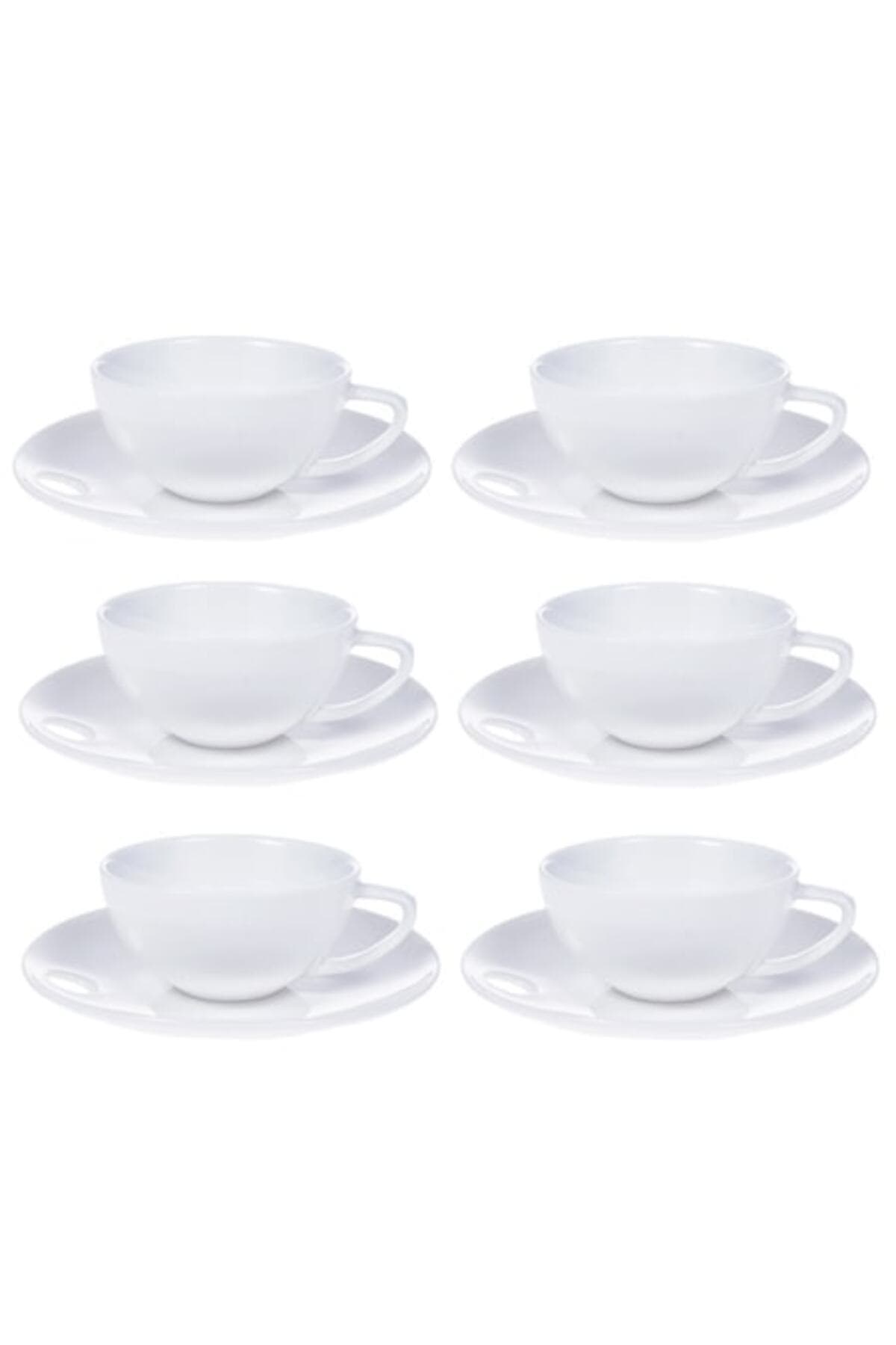 Fotografie produs: Set de 6 cesti de cafea/ceai + 6 farfurii, portelan