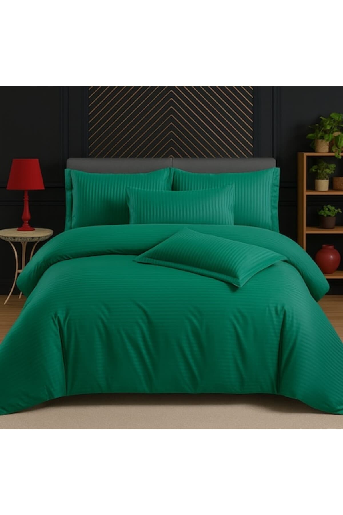 Fotografie produs: Set de lenjerie de pat Damasc, 6 piese, verde