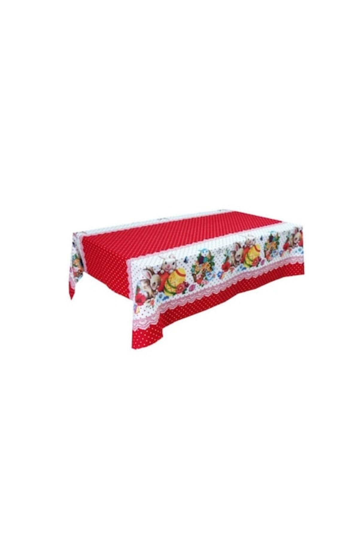 Fotografie produs: Fata de masa tematica de Paste rosie, material textil 120x150 cm