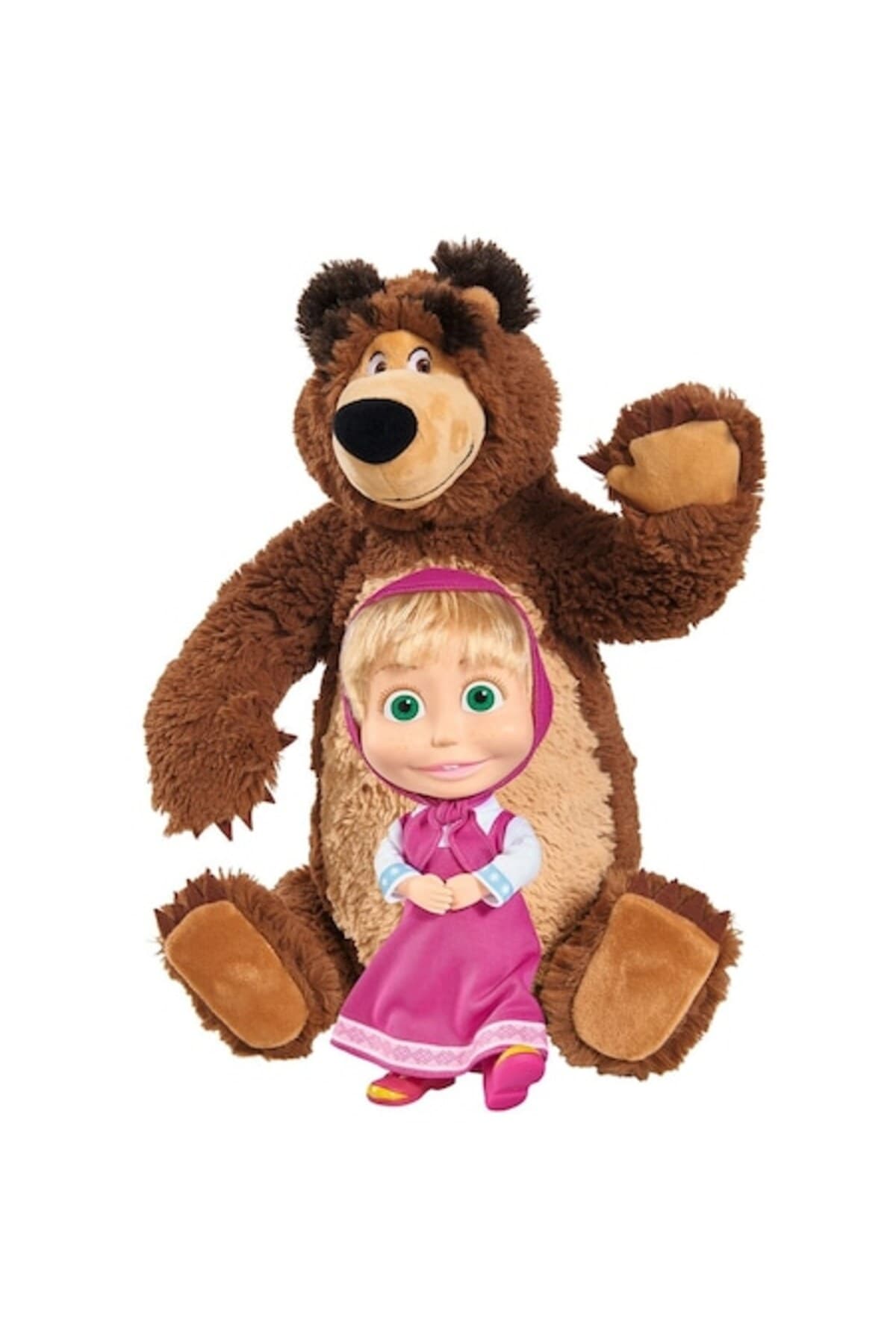 Fotografie produs: Set de jucarii de plus Masha si Ursul - Multicolor