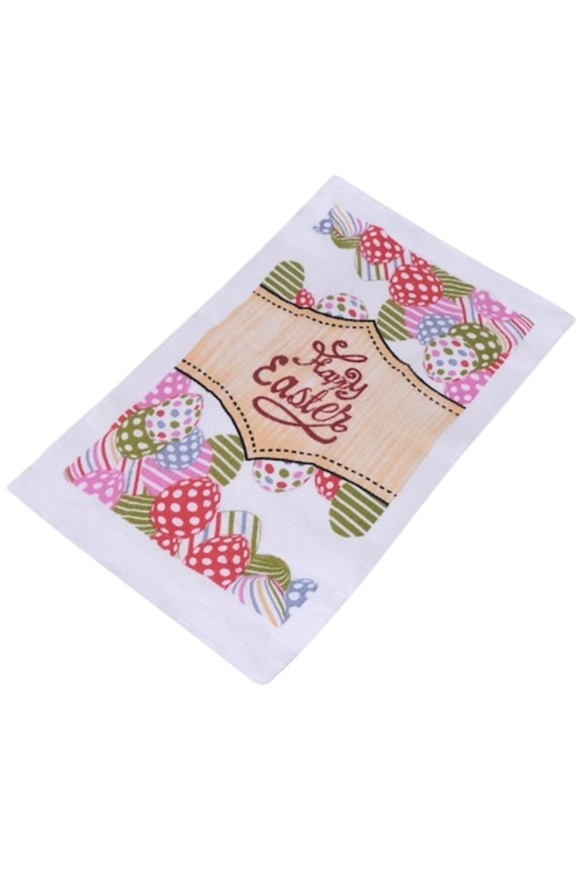 Prosop de bucatarie cu mesaj de Paste imprimat, Maison du Paradis, 60 x 35 cm