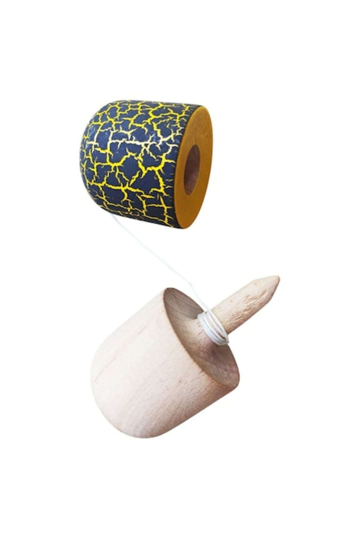 Fotografie produs: Kendama profesionala din lemn, model de pastile, design crapat