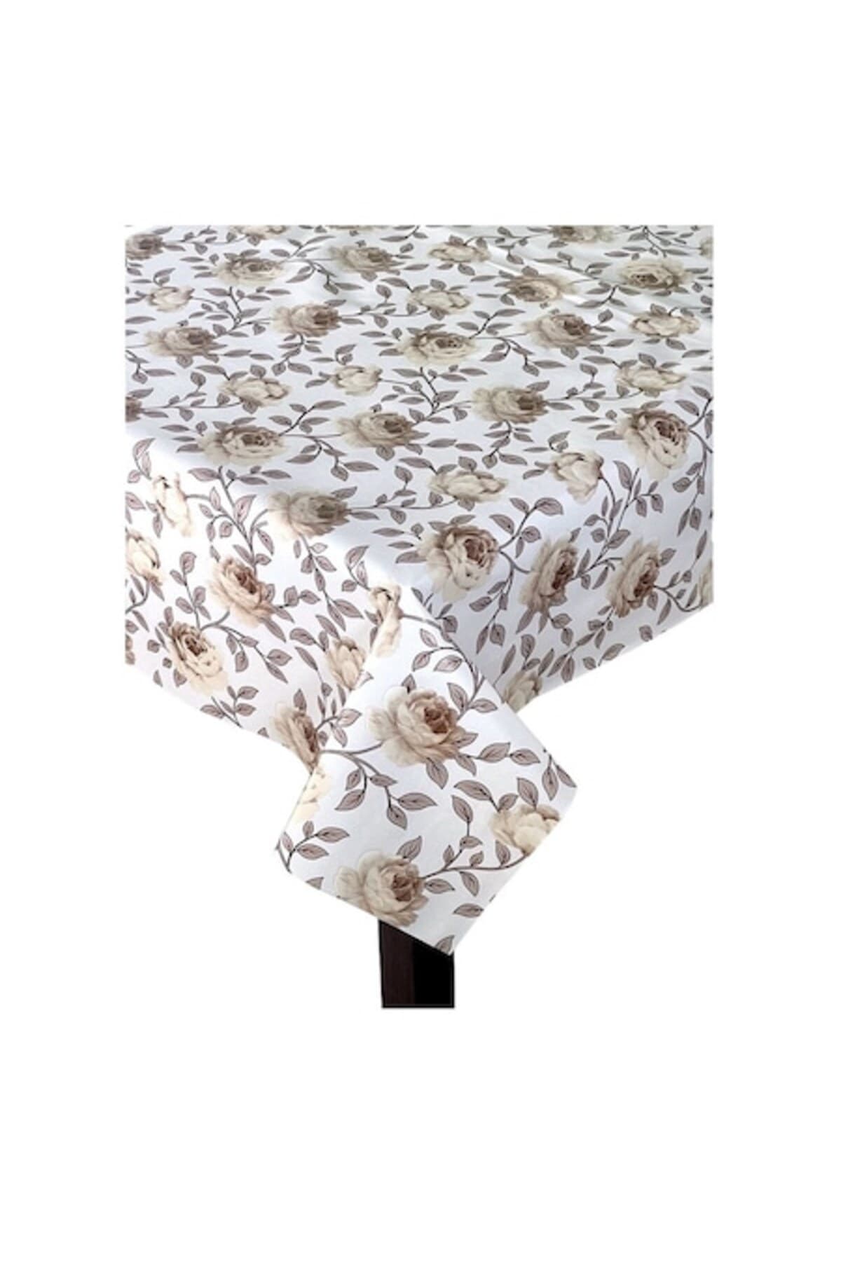 Fata de masa, model floral bej 100 x 140 cm