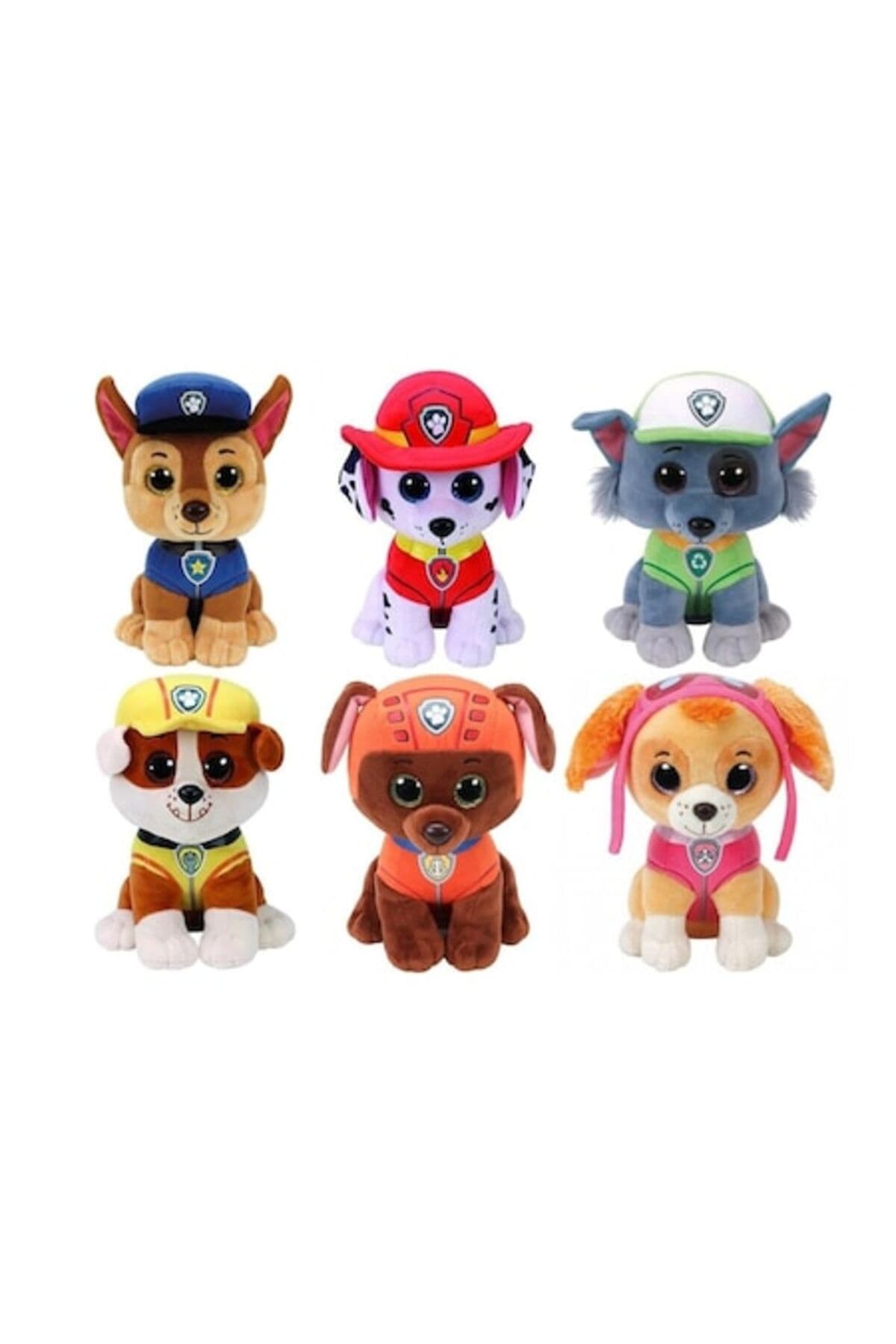 Fotografie produs: Set de 6 jucarii de plus, Patrula Catelusilor, multicolor, 27 cm